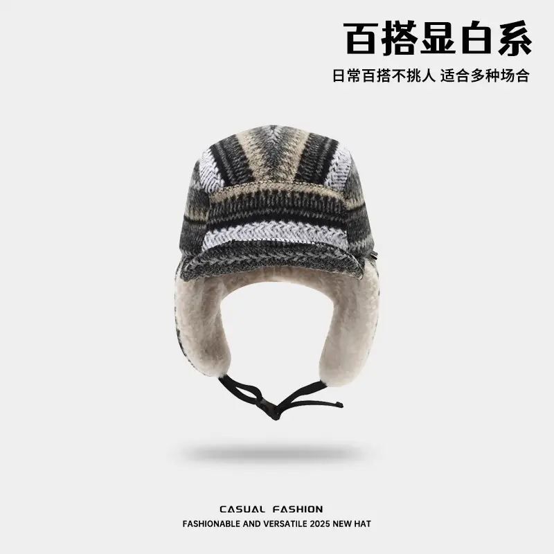 Japanese-Style Fleece Lined Duckbill Hat for Women - Image 5