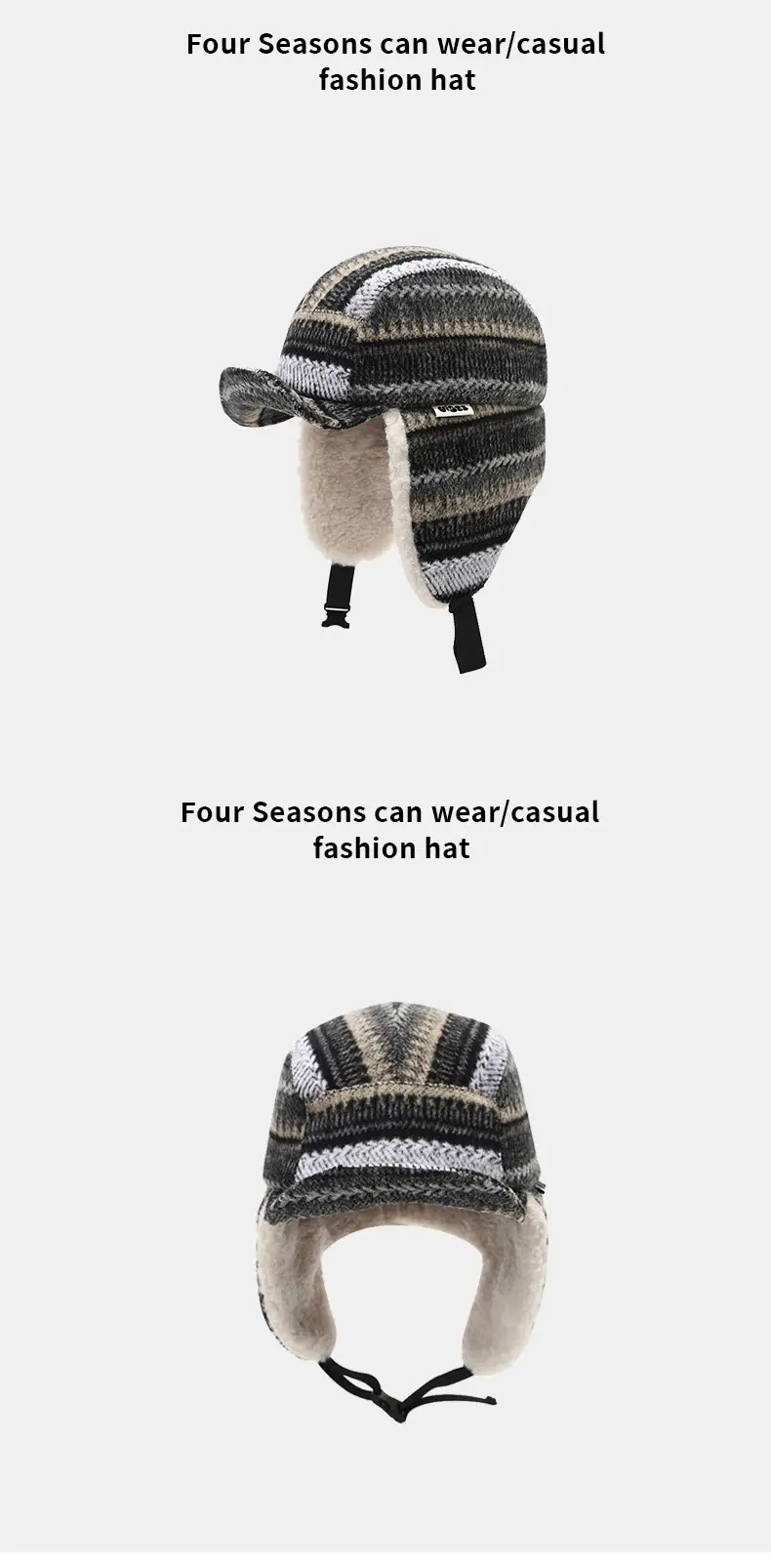Japanese-Style Fleece Lined Duckbill Hat for Women — feature 10