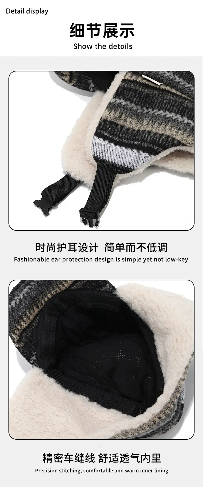 Japanese-Style Fleece Lined Duckbill Hat for Women — feature 11