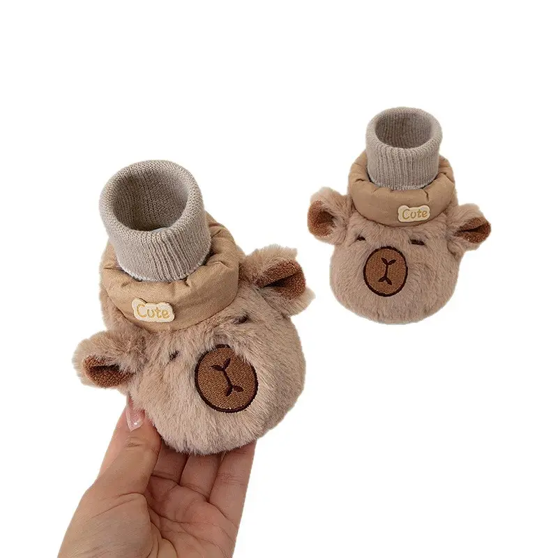 Jingqi Baby Fleece Warm Baby Socks Non-Falling Newborn