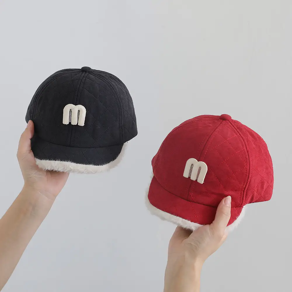 Red Letter Short Bim Peaked Cap for Boys Girls 1-3Y - Image 6