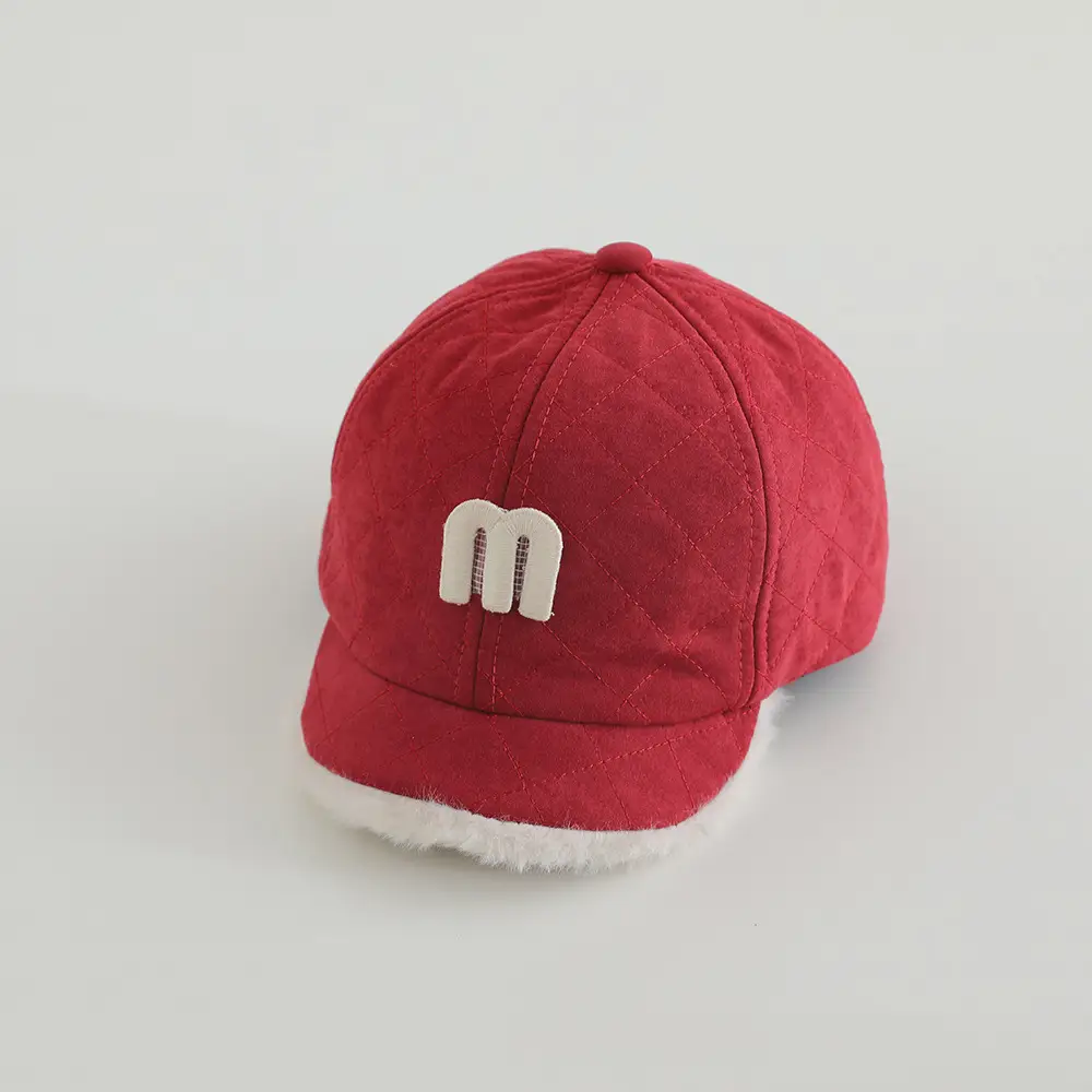 Red Letter Short Bim Peaked Cap for Boys Girls 1-3Y - Image 3