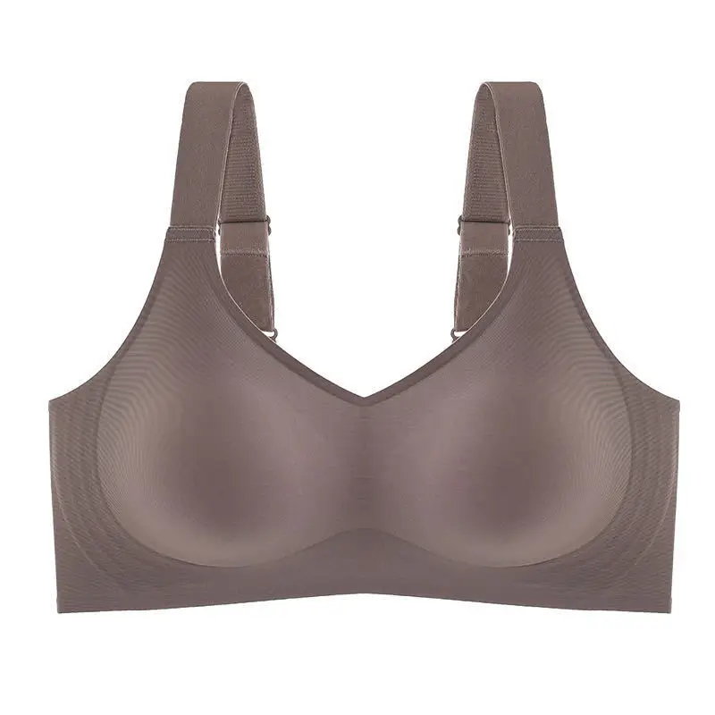 Sports Yoga Vest Jelly Strip Seamless Intimates Women's Small Breast Push-Up No Rims Soft Support Bra Summer Thin Style