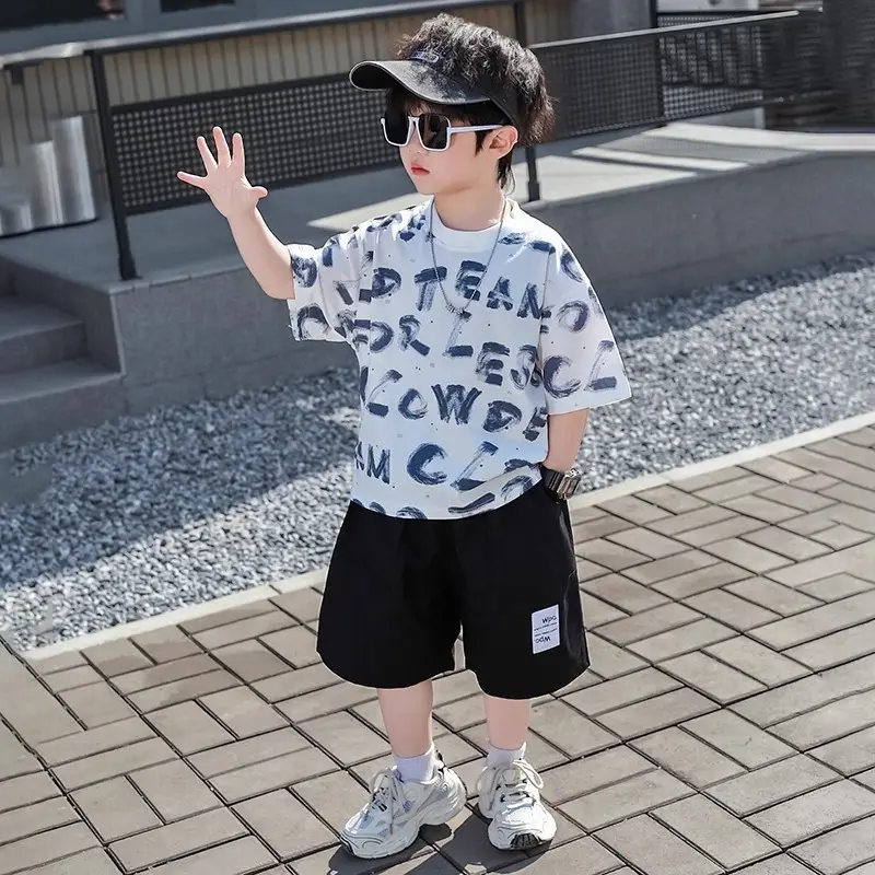 Boys Summer Outfit 2026 T-Shirt Shorts Set - Image 5