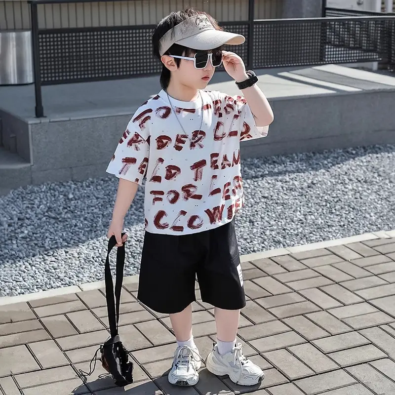 Boys Summer Outfit 2026 T-Shirt Shorts Set - Image 7