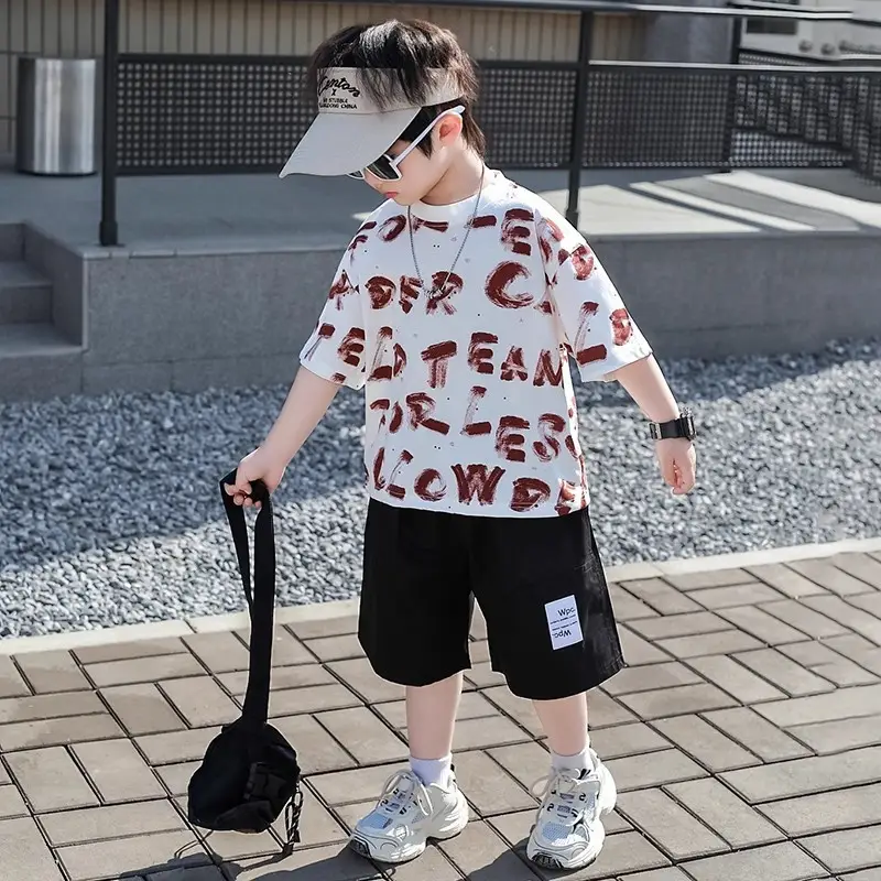 Boys Summer Outfit 2026 T-Shirt Shorts Set - Image 2