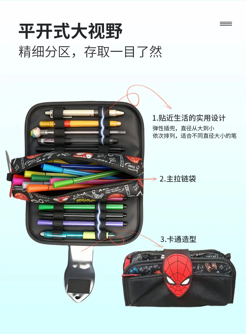 Australia Smiggle Pencil Bag Large Capacity Student Stationery Bag Double-Layer Stationery Box 2025 New Hot Pencil Bag — feature 3