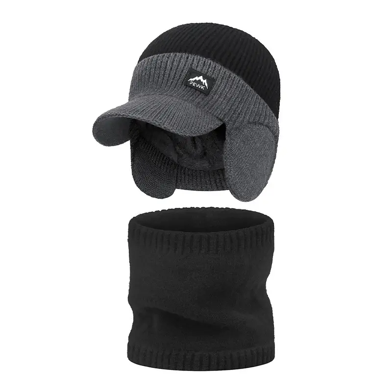 Men Winter Beanie with Velvet Ear Bags & Cap - Image 13