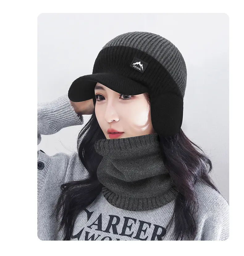 Men Winter Beanie with Velvet Ear Bags & Cap — feature 10