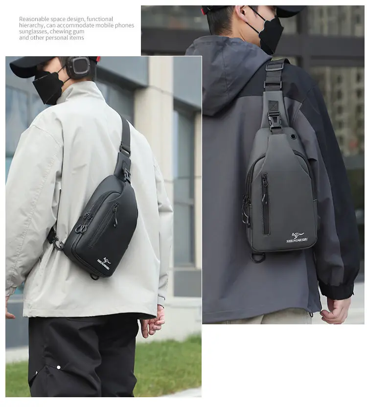 Korean Style Water-Proof Crossbody Bag for Men — feature 11