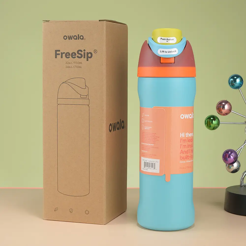 Amazon Cross-Border Owala Freesip Dual-Drink Sports Water Bottle with Handle, Bounce Cup, 304 Stainless Steel Insulated Cup — feature 29