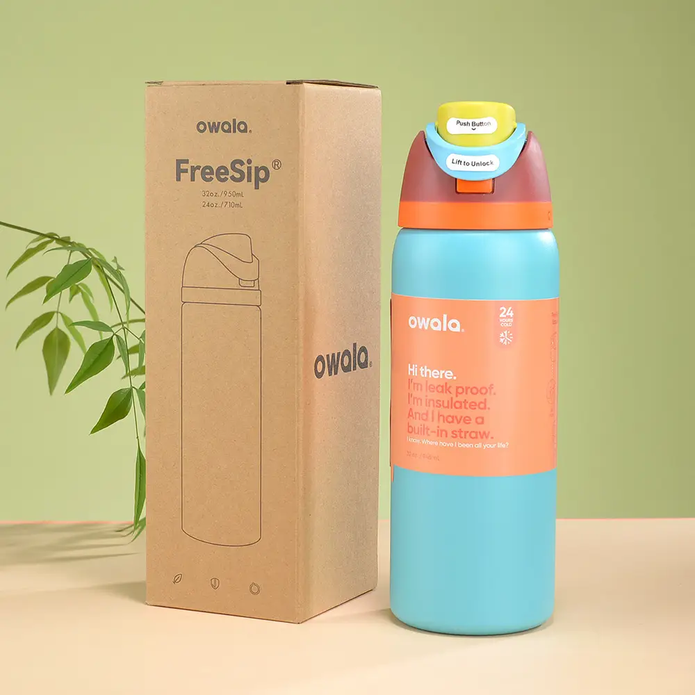 Amazon Cross-Border Owala Freesip Dual-Drink Sports Water Bottle with Handle, Bounce Cup, 304 Stainless Steel Insulated Cup — feature 30