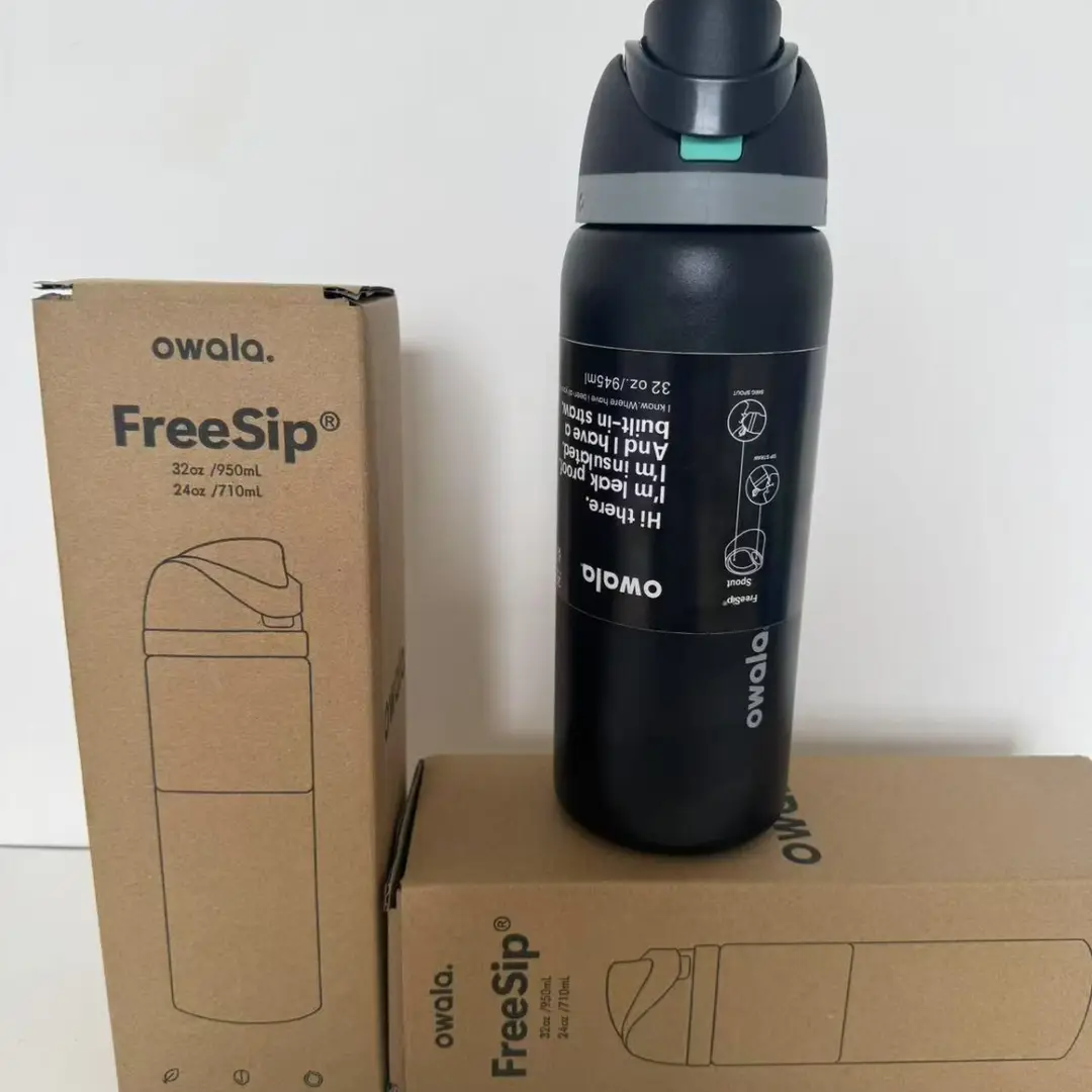 Amazon Cross-Border Owala Freesip Dual-Drink Sports Water Bottle with Handle, Bounce Cup, 304 Stainless Steel Insulated Cup