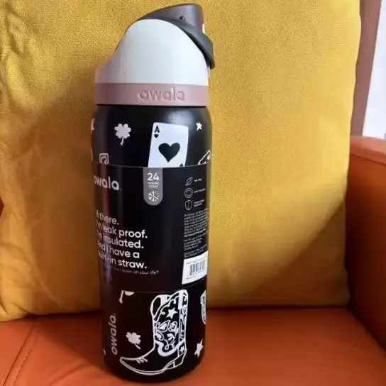 Amazon Cross-Border Owala Freesip Dual-Drink Sports Water Bottle with Handle, Bounce Cup, 304 Stainless Steel Insulated Cup