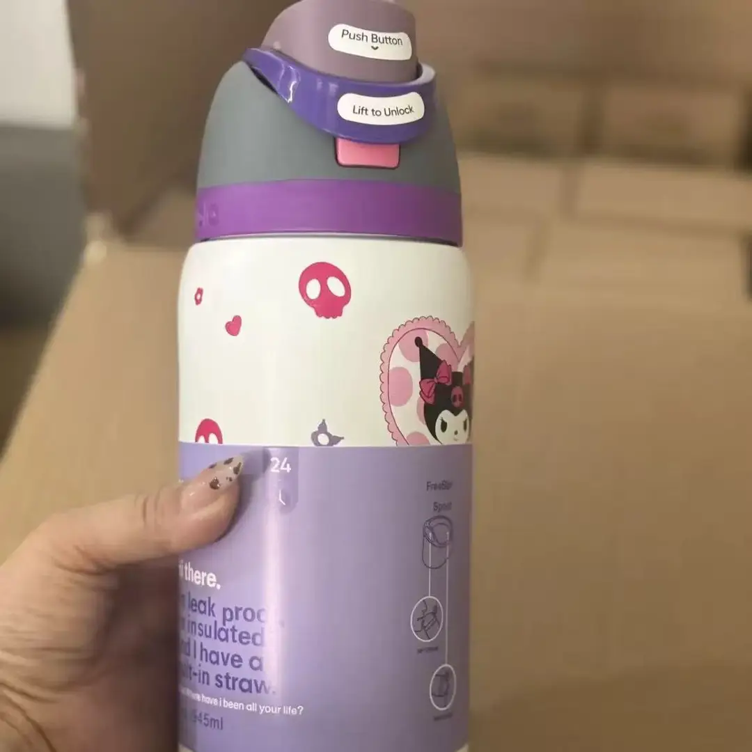 Amazon Cross-Border Owala Freesip Dual-Drink Sports Water Bottle with Handle, Bounce Cup, 304 Stainless Steel Insulated Cup