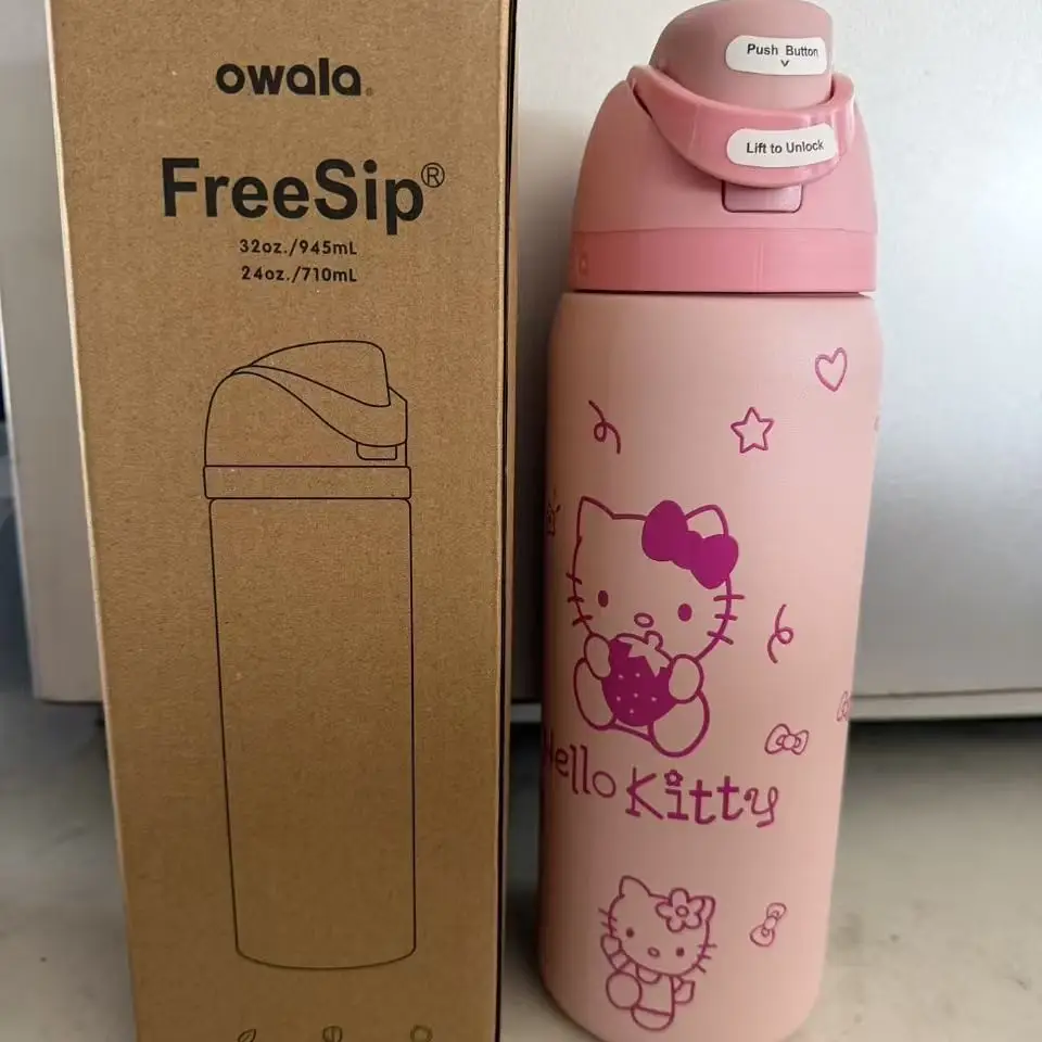 Amazon Cross-Border Owala Freesip Dual-Drink Sports Water Bottle with Handle, Bounce Cup, 304 Stainless Steel Insulated Cup