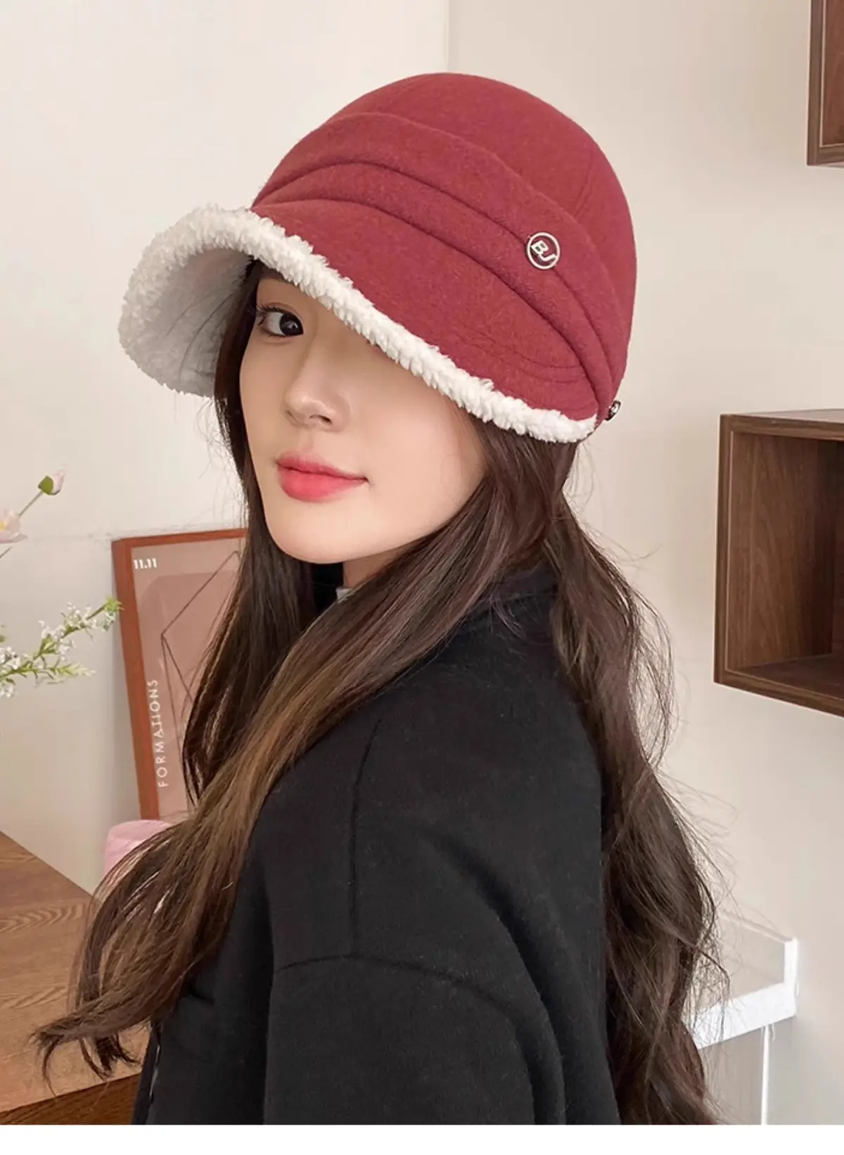 Windproof Fisherman Hat for Women Warm Fleece Lined — feature 21