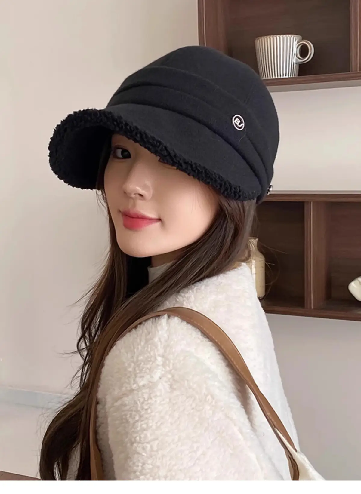 Windproof Fisherman Hat for Women Warm Fleece Lined — feature 22