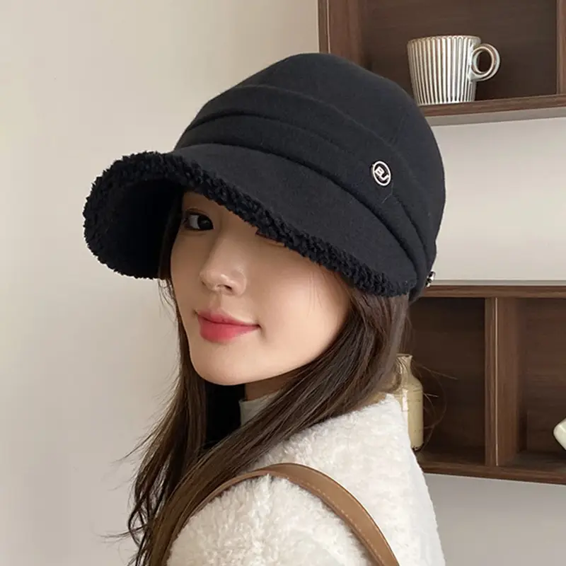 Windproof Fisherman Hat for Women Warm Fleece Lined - Image 3