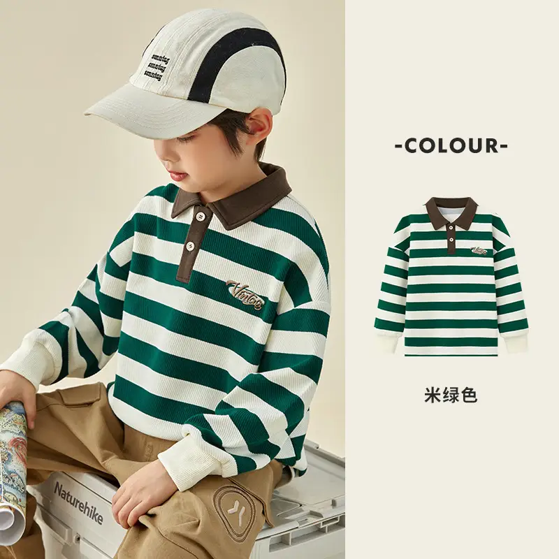 Duoduo Boys Polo T-Shirt Blue 2025 Spring Autumn