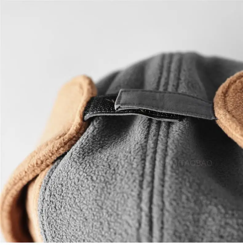 Men Winter Color Blocked Peaked Cap Hat — feature 10
