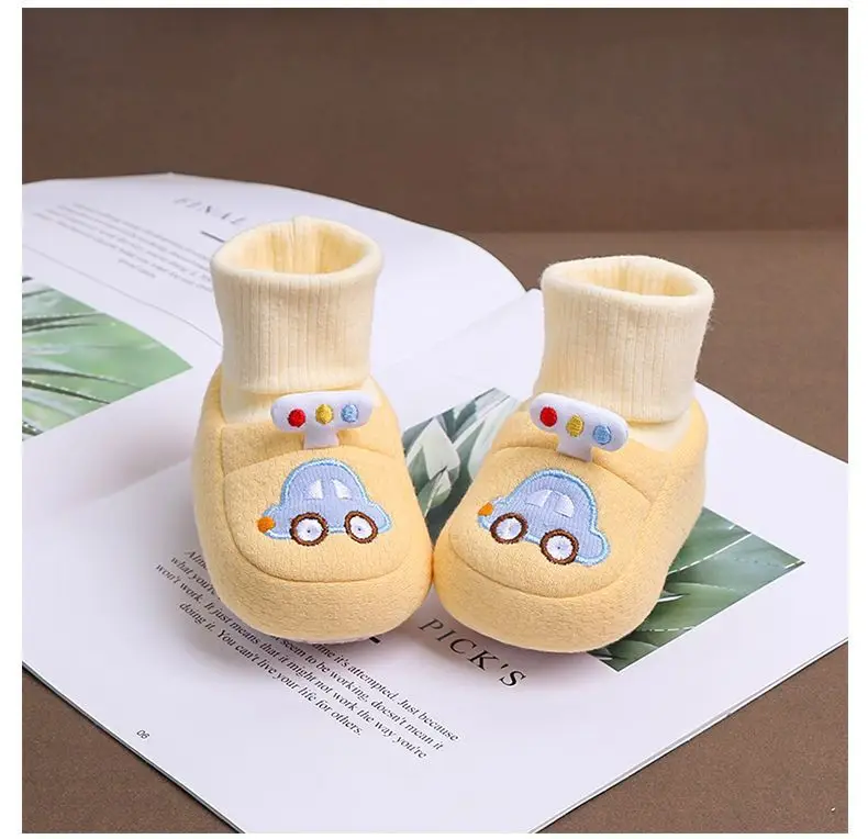 Baby Fleece Lined Winter Shoes 0-6 Months Cute Embroidered — feature 10