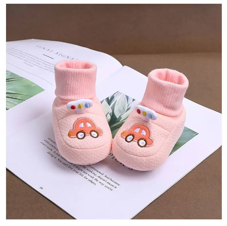 Baby Fleece Lined Winter Shoes 0-6 Months Cute Embroidered — feature 11
