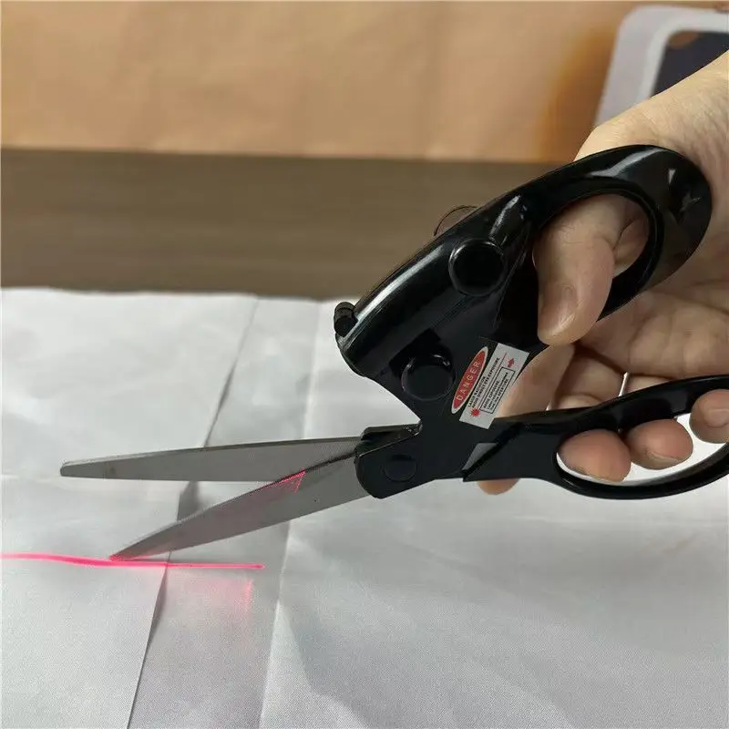 Infrared Scissors Multi-Purpose Laser Ray Positioning Scissors Clothing Cutting Scissors Cloth Cutting Thread Scissors - Image 3