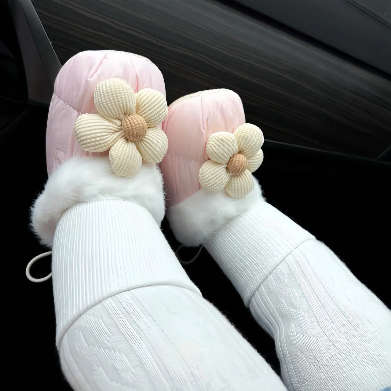 Baby Warm Socks & Shoes 0-1Yr Fleece Lined Non-Falling