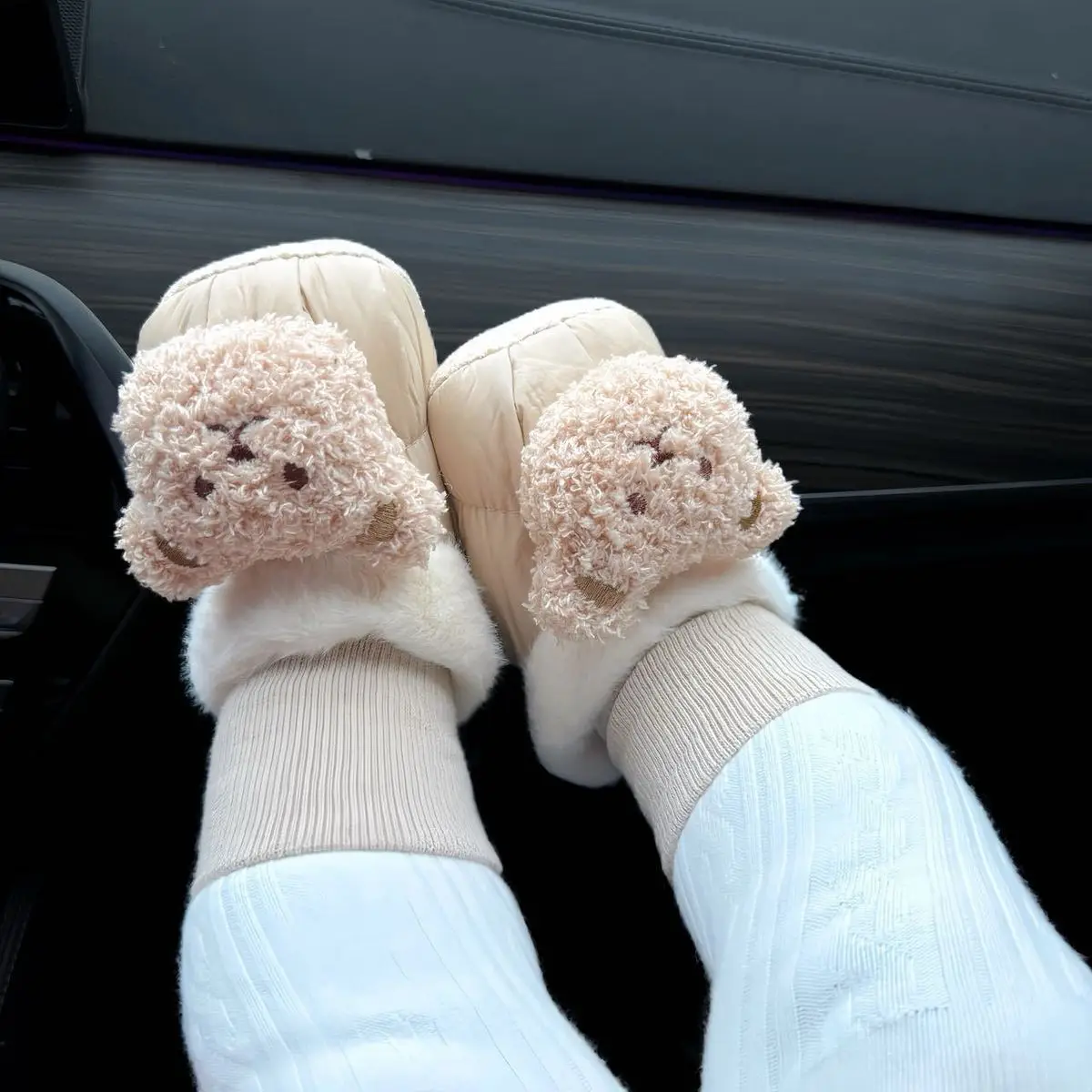 Baby Warm Socks & Shoes 0-1Yr Fleece Lined Non-Falling — feature 33
