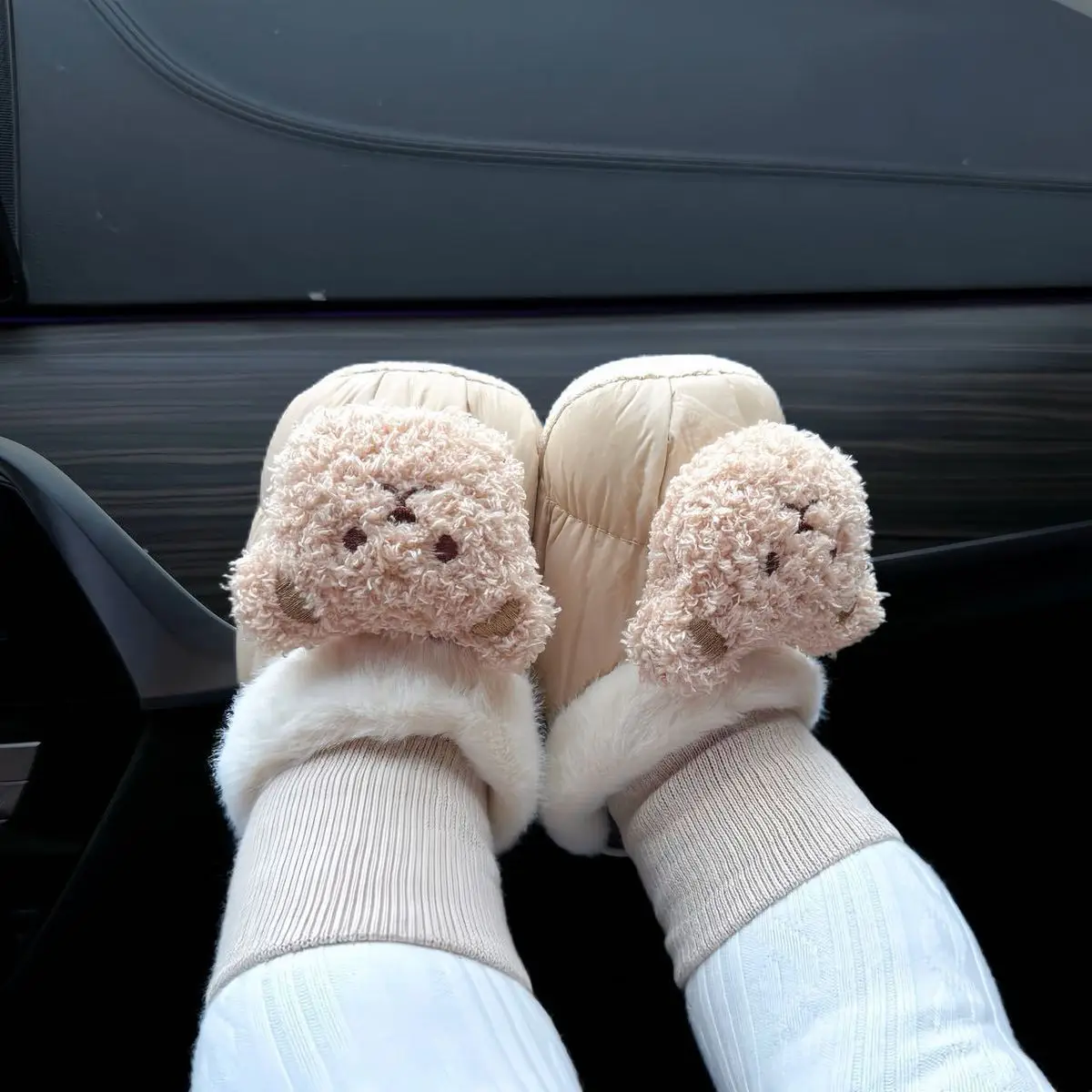 Baby Warm Socks & Shoes 0-1Yr Fleece Lined Non-Falling — feature 35