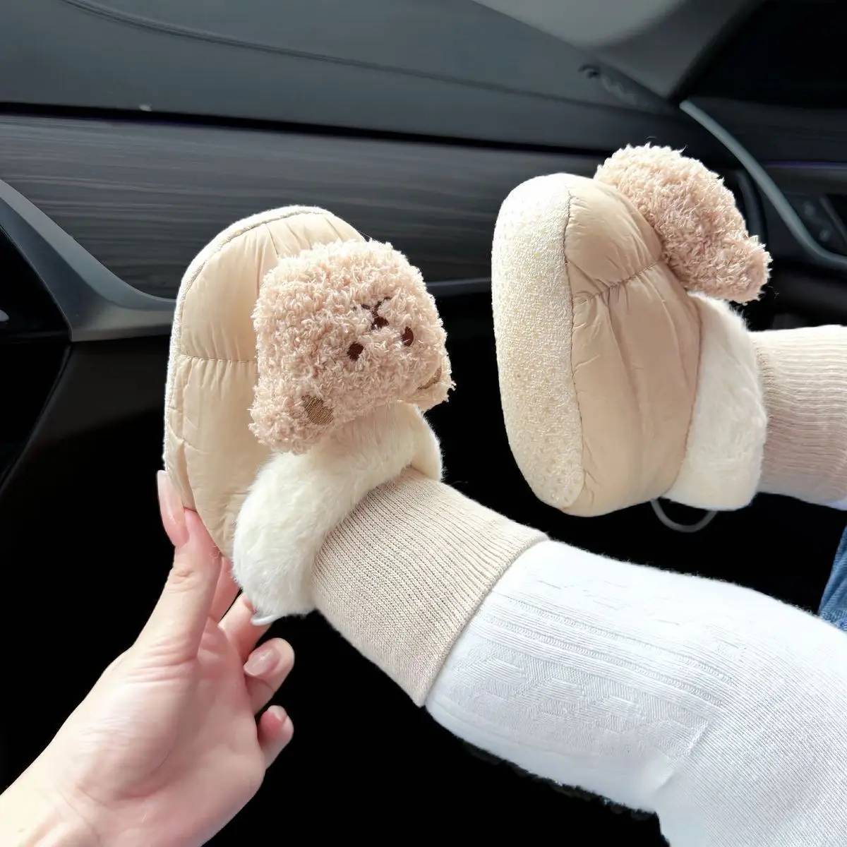 Baby Warm Socks & Shoes 0-1Yr Fleece Lined Non-Falling — feature 37