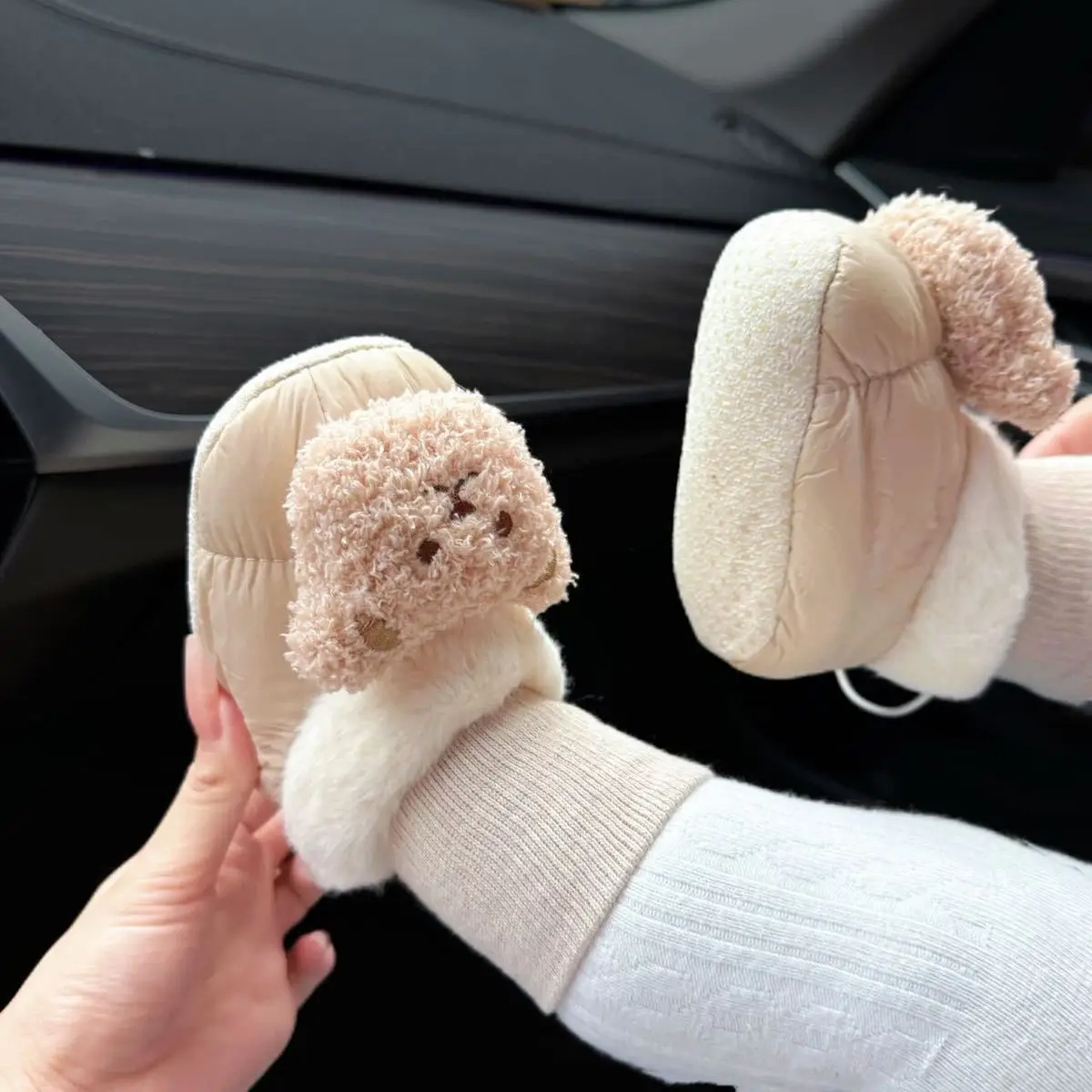 Baby Warm Socks & Shoes 0-1Yr Fleece Lined Non-Falling — feature 40