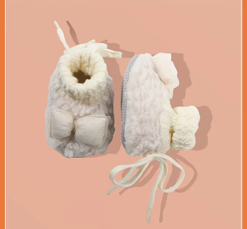Winter Newborn Baby Shoes and Socks, Infant and Toddler Hug Shoes, Baby Girl's Velvet Thickeneded Shoes, Warm Cotton Shoes, Autumn and Winter Styles — feature 25