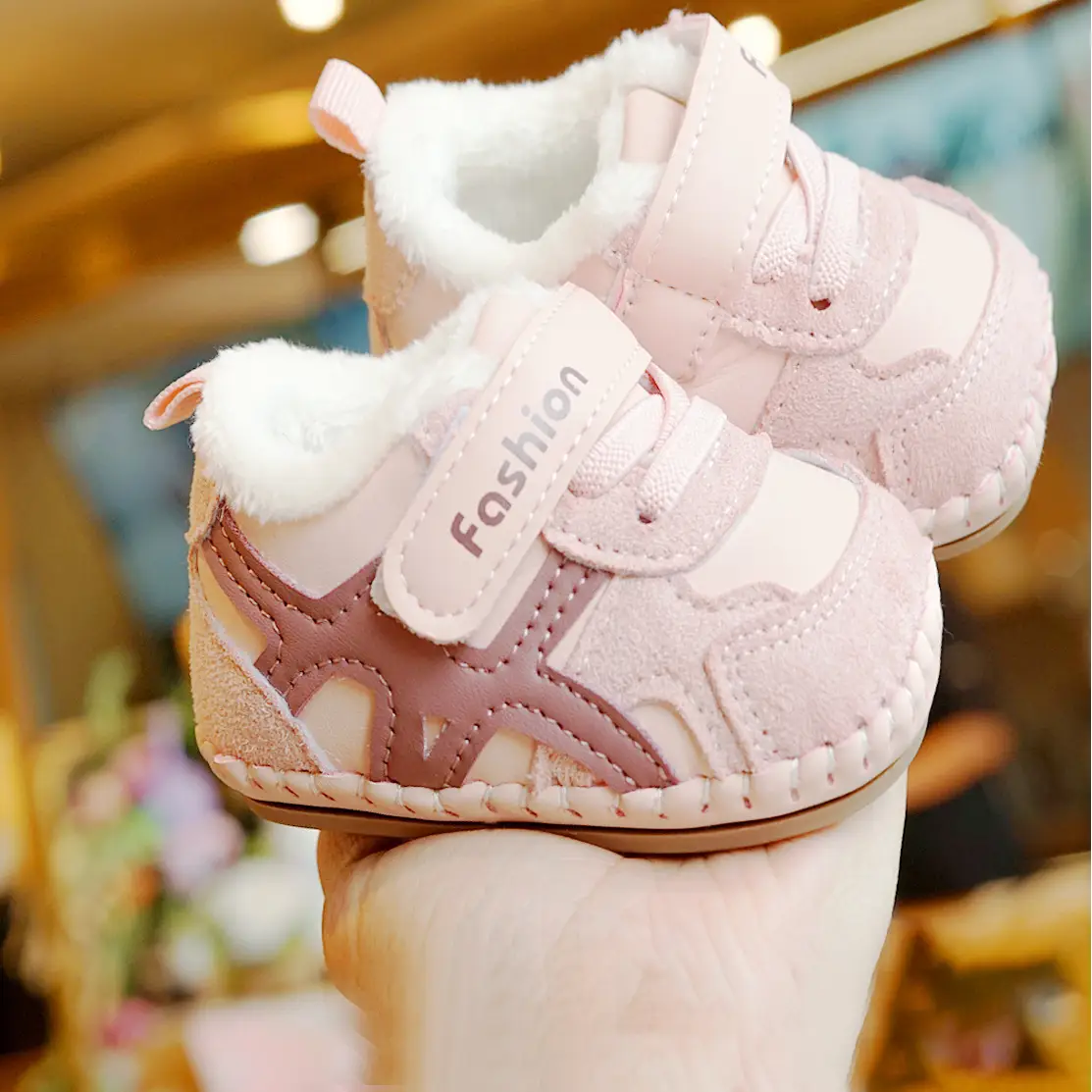Baby Shoes Winter Fleece Lined 0-1Yr Non-Slip
