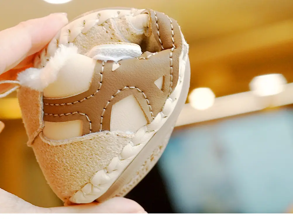 Baby Shoes Winter Fleece Lined 0-1Yr Non-Slip — feature 2