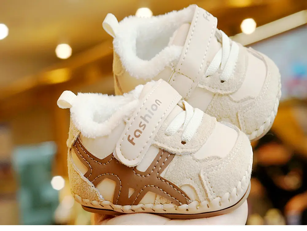 Baby Shoes Winter Fleece Lined 0-1Yr Non-Slip — feature 4