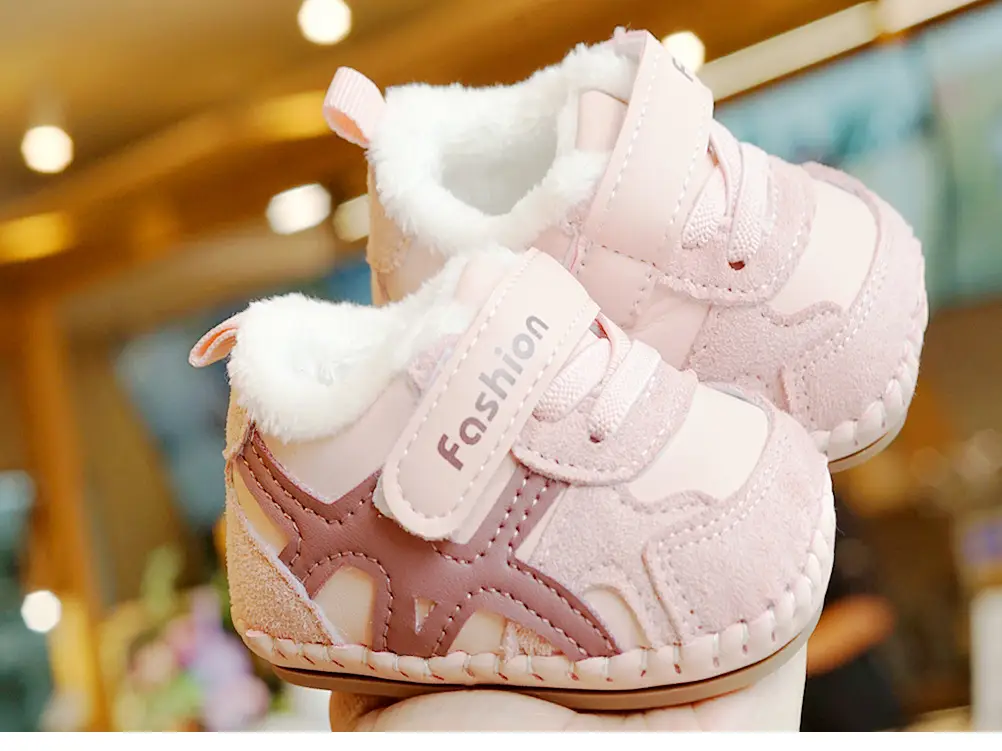 Baby Shoes Winter Fleece Lined 0-1Yr Non-Slip — feature 6