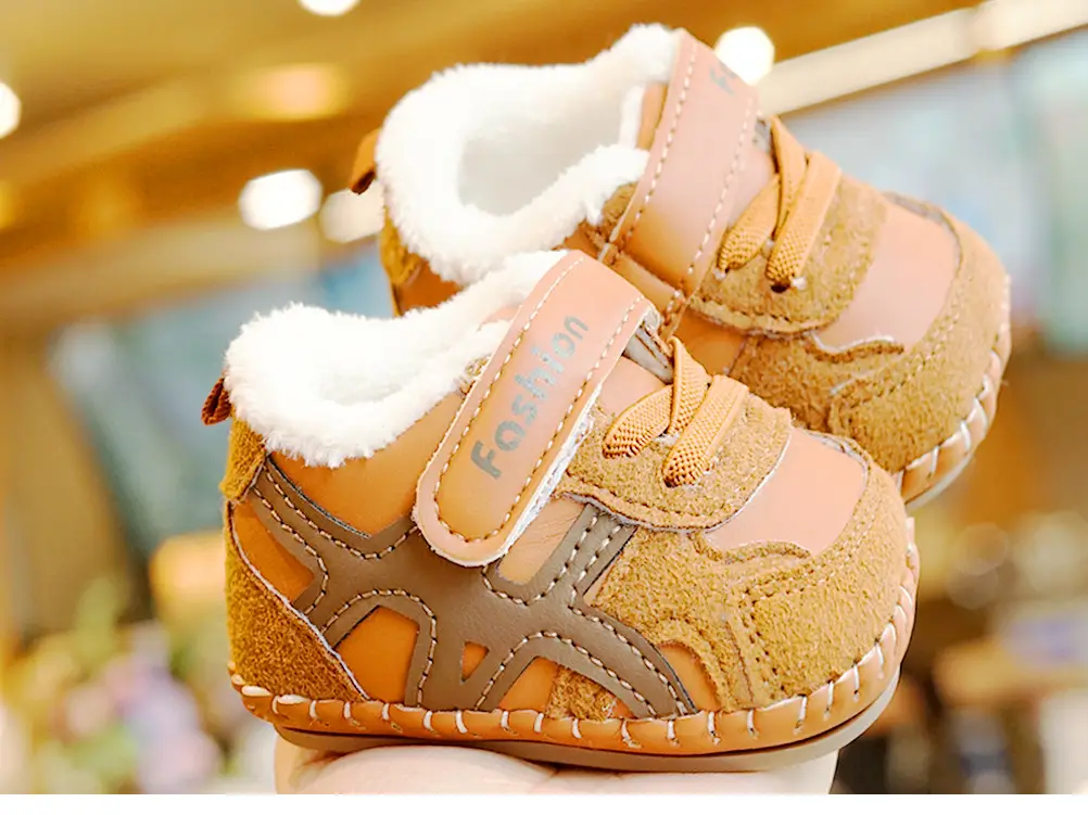 Baby Shoes Winter Fleece Lined 0-1Yr Non-Slip — feature 8