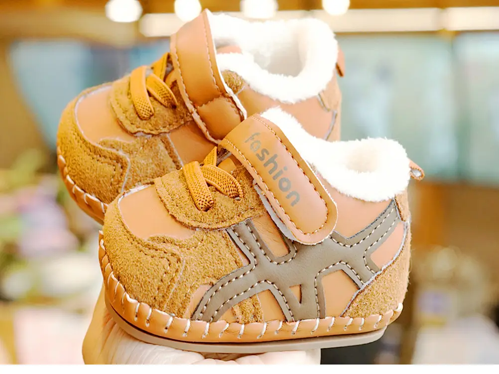 Baby Shoes Winter Fleece Lined 0-1Yr Non-Slip — feature 9