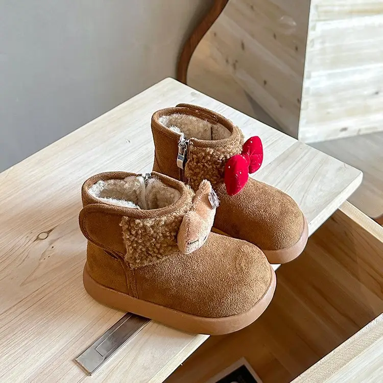 Girls Winter Velvet Snow Boots 2025 Large — feature 3