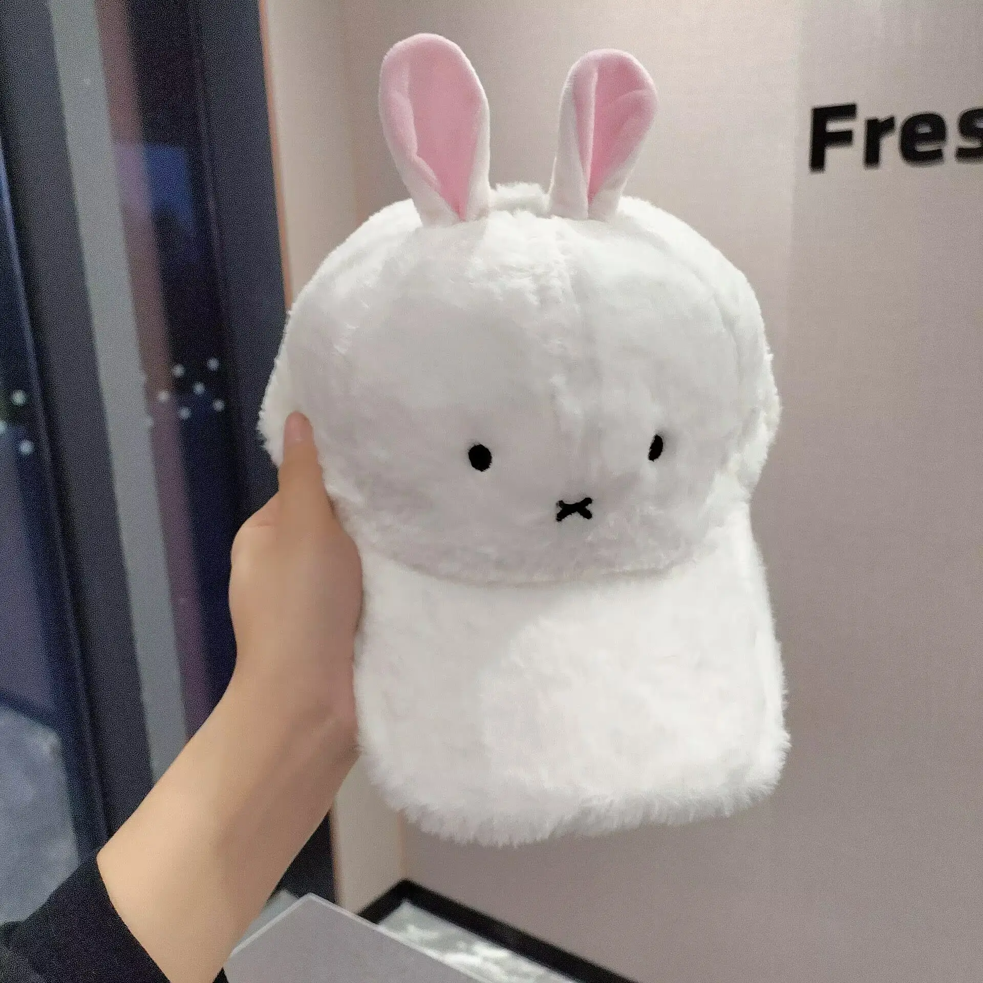 Plush Bear Cap for Women Face-Slimming Winter College Style - Image 4