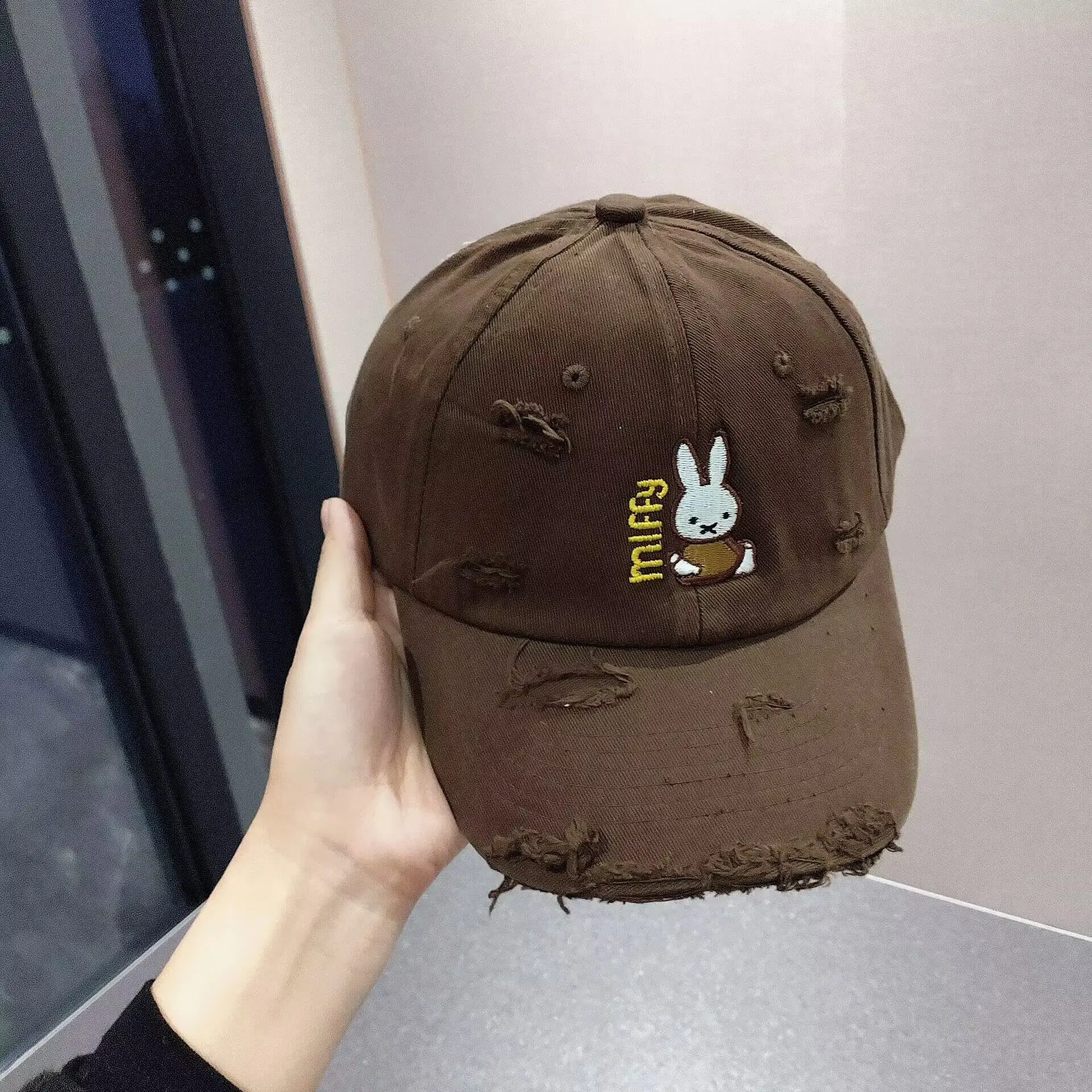 New Miffy Rabbit Baseball Cap White Embroidered - Image 11