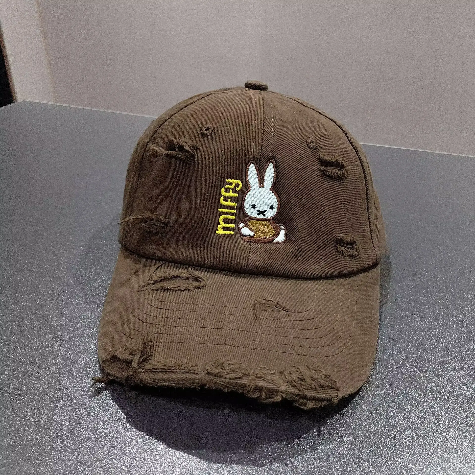 New Miffy Rabbit Baseball Cap White Embroidered — feature 11