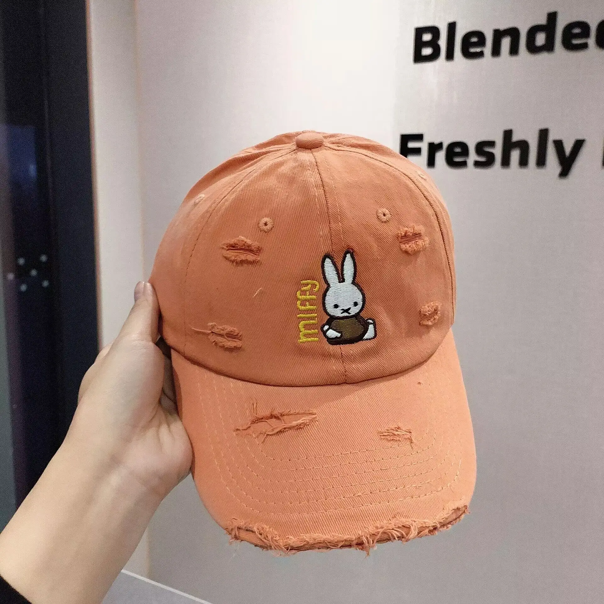 New Miffy Rabbit Baseball Cap White Embroidered — feature 15