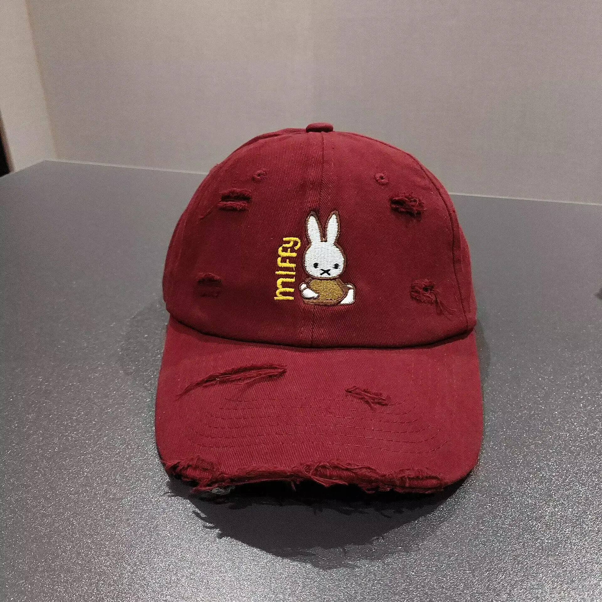 New Miffy Rabbit Baseball Cap White Embroidered — feature 7