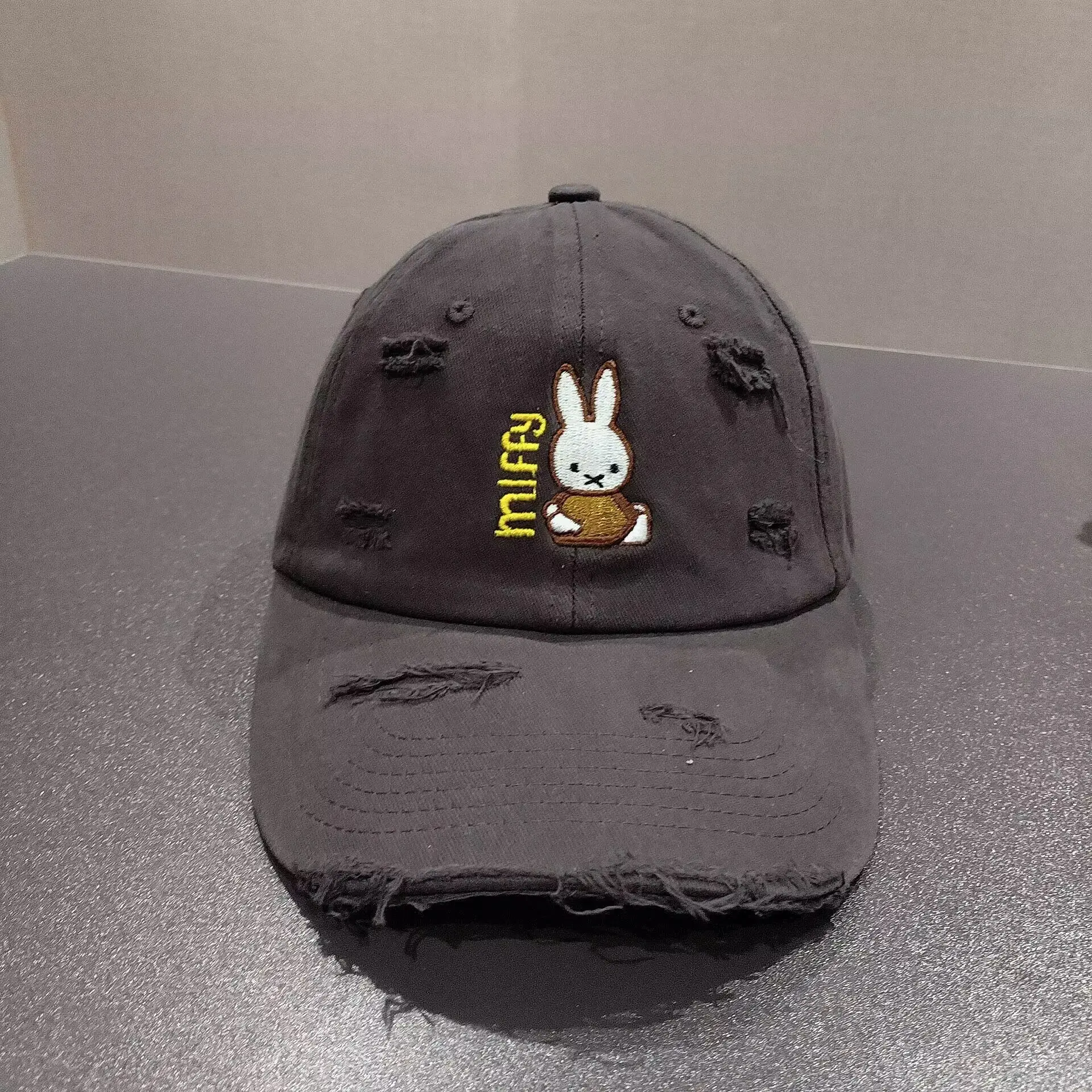 New Miffy Rabbit Baseball Cap White Embroidered - Image 2