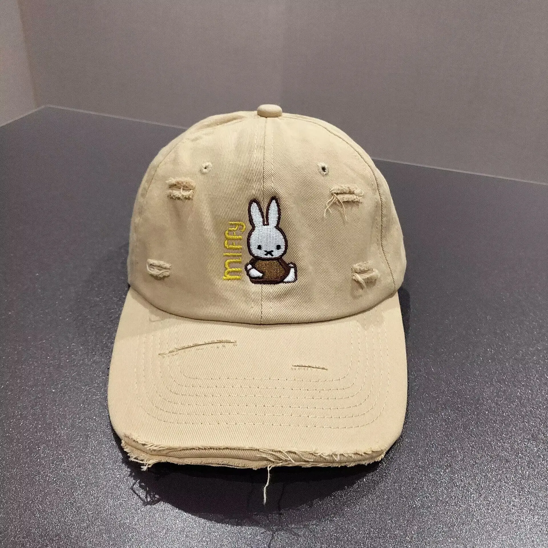 New Miffy Rabbit Baseball Cap White Embroidered - Image 6