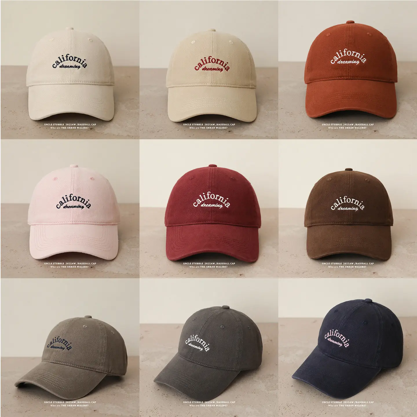 California Letter Embroidered Baseball Caps for Men Women — feature 1