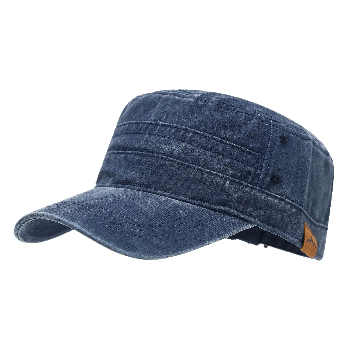 2026 Mountain Peak Leather Label Military Hat Men Women - Image 9